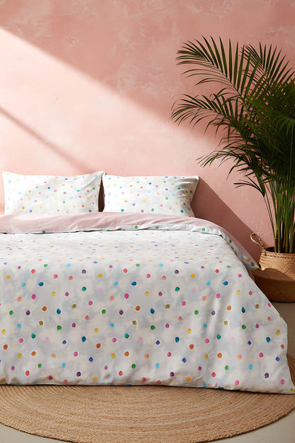 Bonny Polycotton Double Size Duvet Cover Set, Zipper, 200×215 cm, 3-Piece