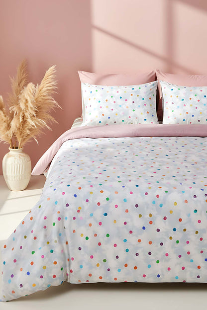 Bonny Polycotton Double Size Duvet Cover Set, Zipper, 200×215 cm, 3-Piece