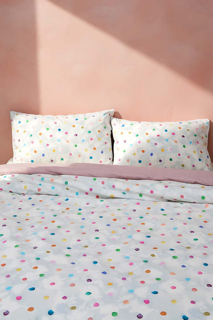 Bonny Polycotton Double Size Duvet Cover Set, Zipper, 200×215 cm, 3-Piece