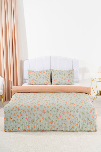 Aura Polycotton Double Size Duvet Cover Set, Zipper, 200×215 cm, 3-Piece