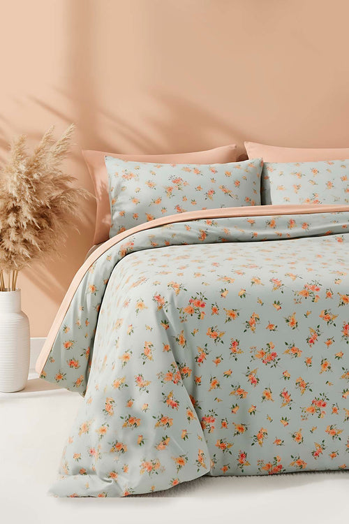Aura Polycotton Double Size Duvet Cover Set, Zipper, 200×215 cm, 3-Piece