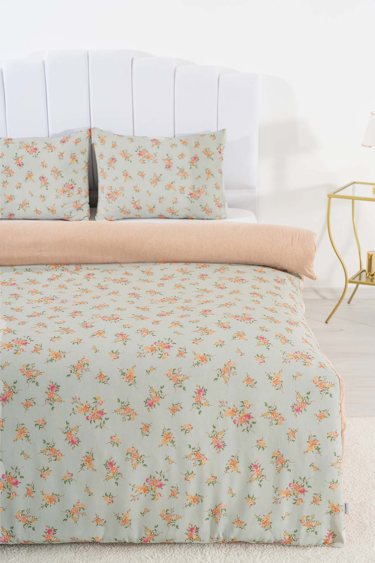 Aura Polycotton Double Size Duvet Cover Set, Zipper, 200×215 cm, 3-Piece