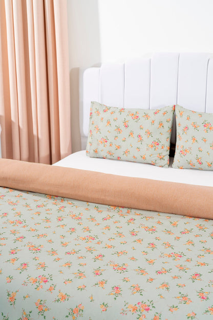 Aura Polycotton Double Size Duvet Cover Set, Zipper, 200×215 cm, 3-Piece