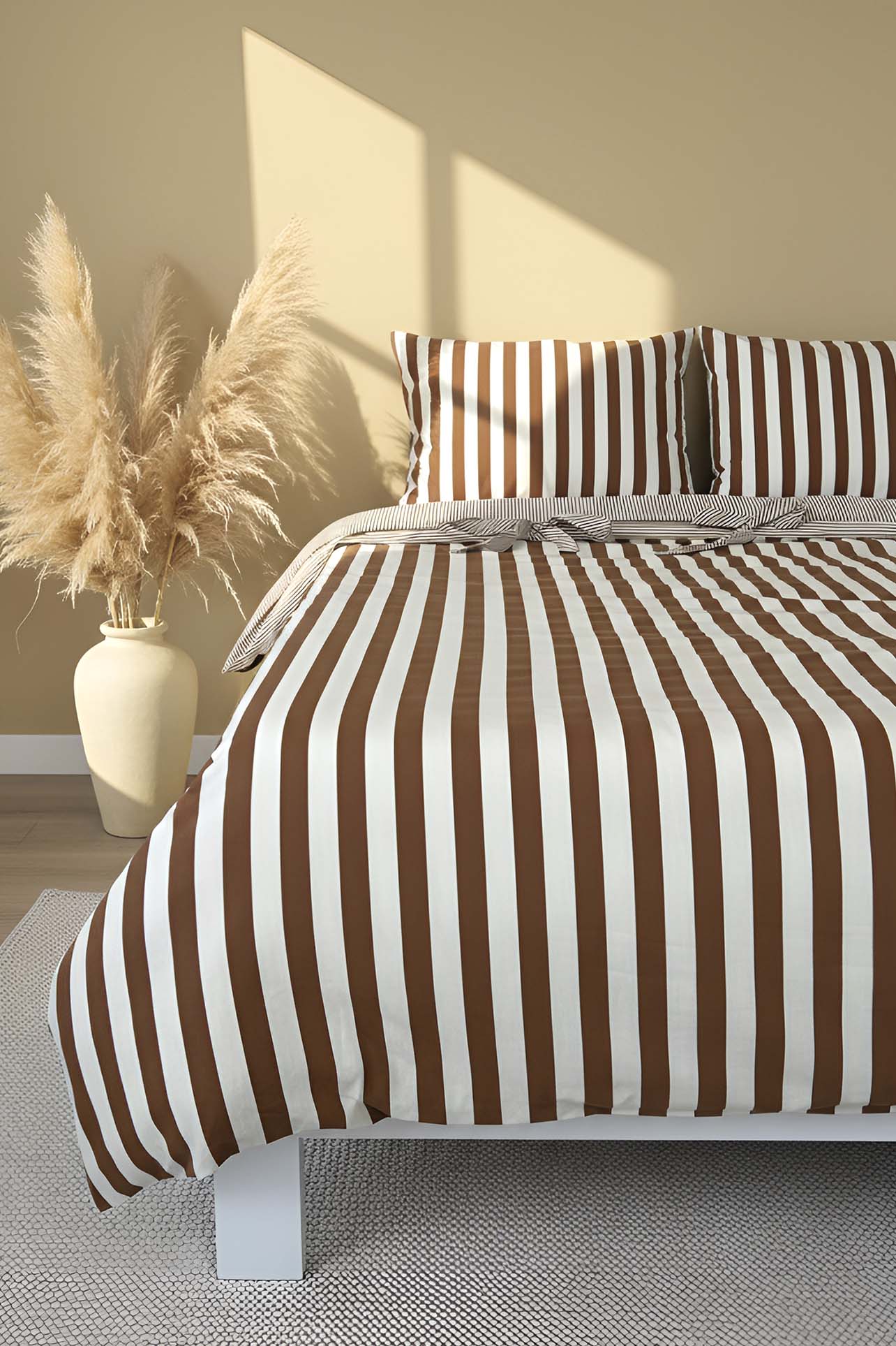 My Sleep Cinnamon Double Size 100% Cotton Duvet Cover Set – 4 Pieces