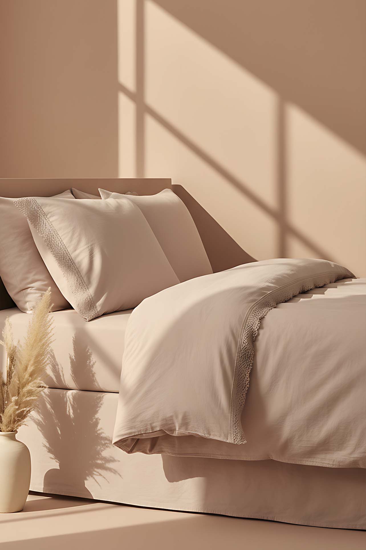 Maddox Dark Ballet Double Size 100% Cotton 6-Piece Duvet Cover Set - Elegant Trousseau Collection