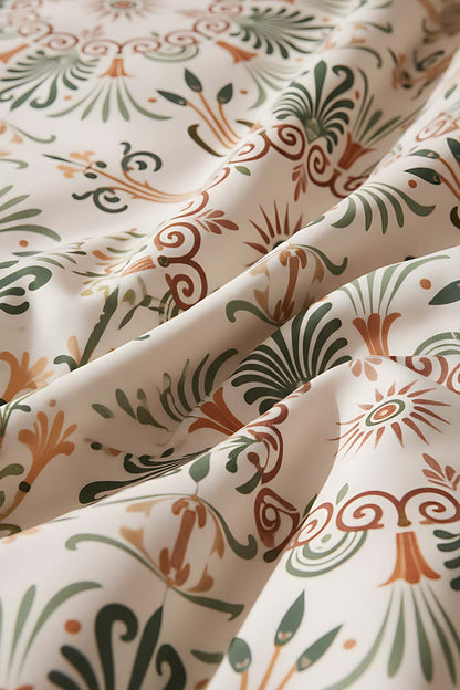 Ethnic Palace Double Natural Silky Duvet Cover Set
