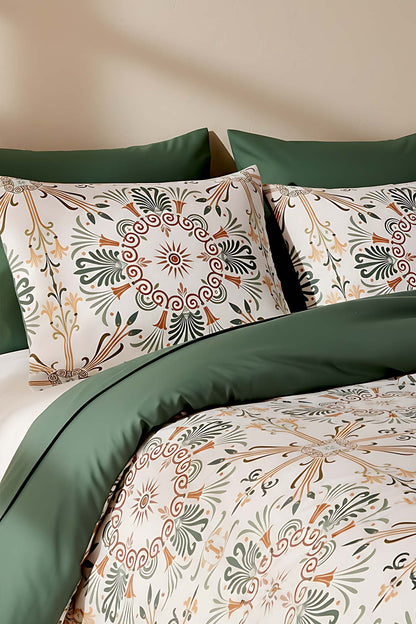 Ethnic Palace Double Natural Silky Duvet Cover Set