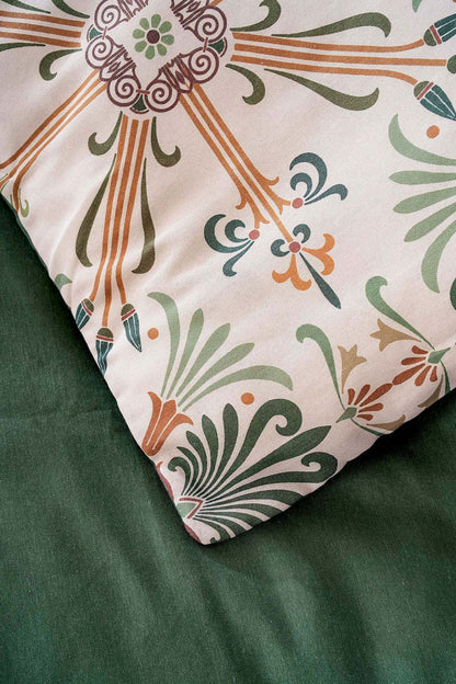 Ethnic Palace Double Natural Silky Duvet Cover Set