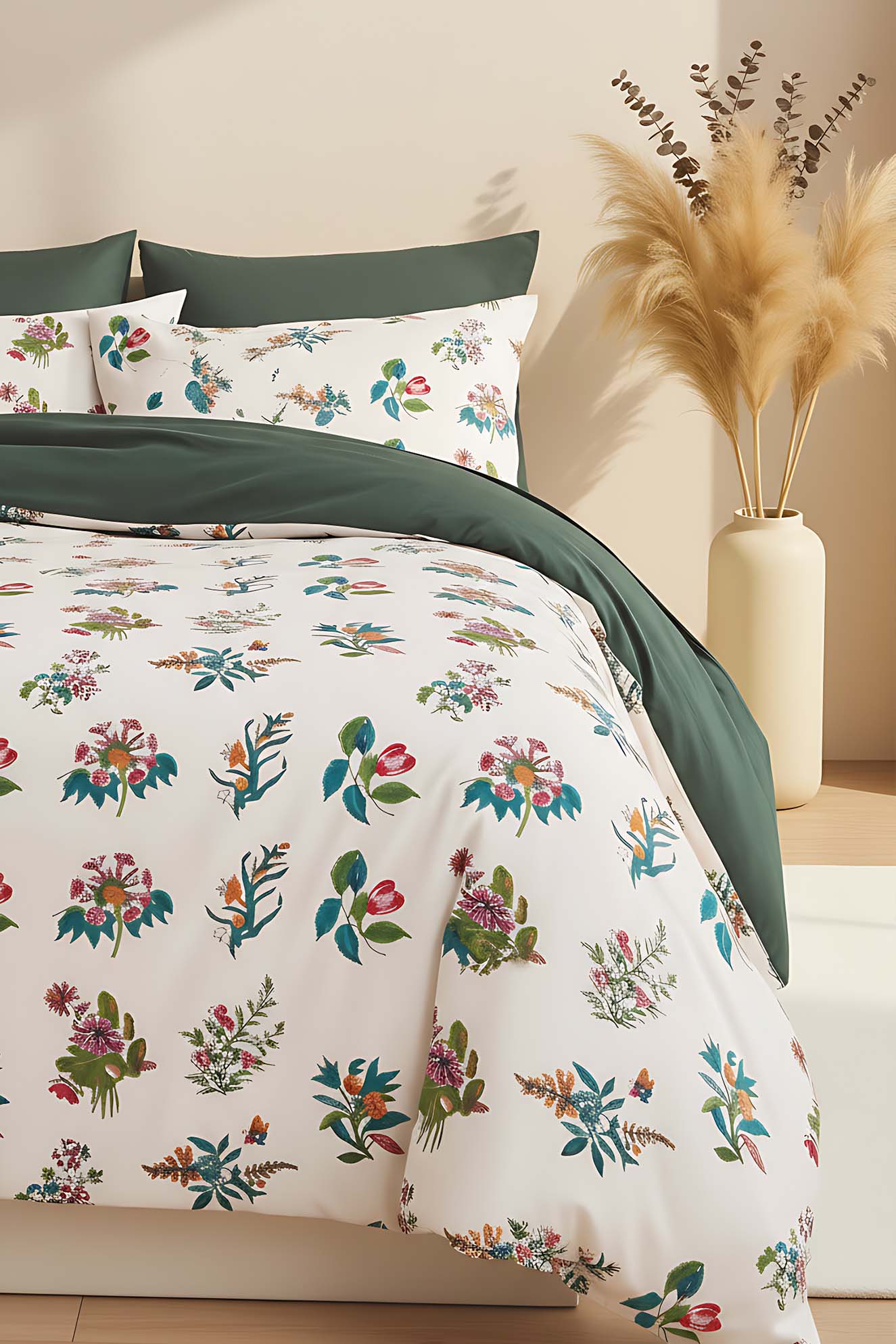 Bianca Double Natural Silky Duvet Cover Set