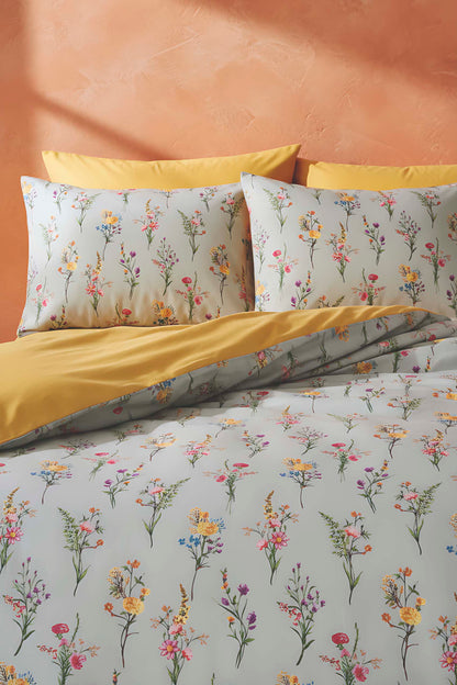 Bougainvillea Beechwood Viscose Blend Double Duvet Cover Set – Silky Soft, Antibacterial, Breathable, 3-Piece, 200x215 cm