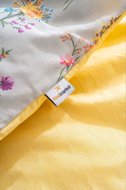 Bougainvillea Beechwood Viscose Blend Double Duvet Cover Set – Silky Soft, Antibacterial, Breathable, 3-Piece, 200x215 cm