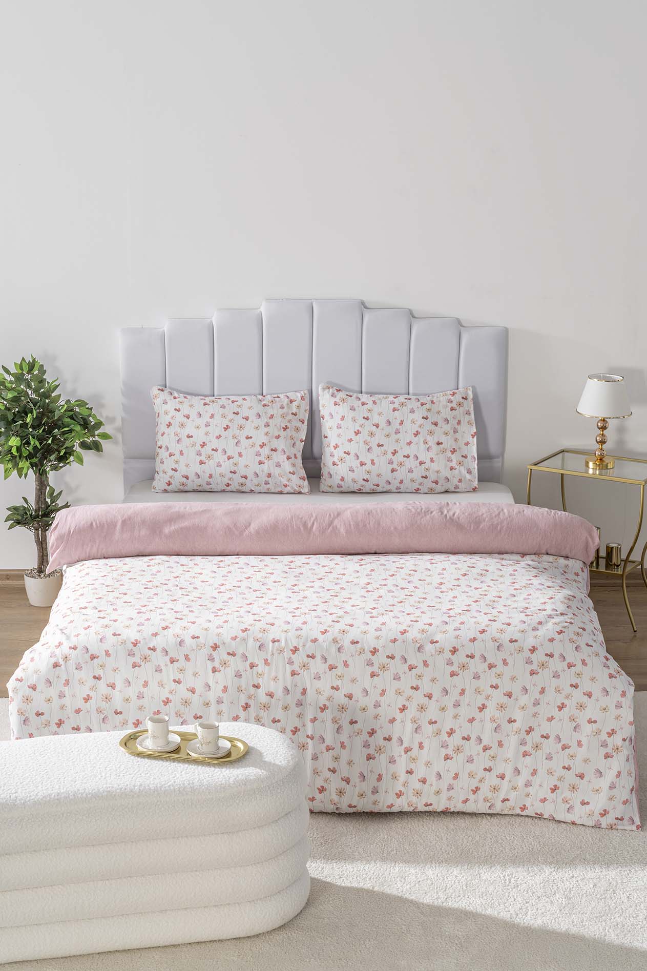Alin Polycotton Double Size Duvet Cover Set, Zipper, 200×215 cm, 3-Piece