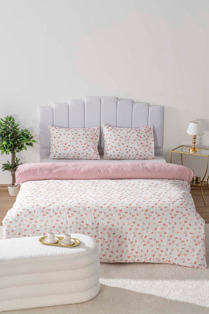 Alin Polycotton Double Size Duvet Cover Set, Zipper, 200×215 cm, 3-Piece